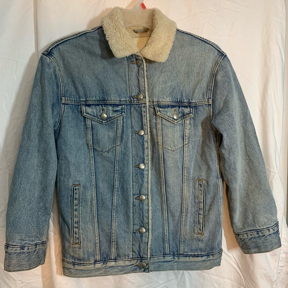 Wilfred Free Denim Sherpa Jacket - Picture 4 of 13